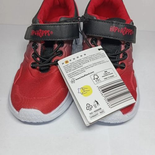Hip&Hopps piros-fekete fiú sportcipő - 30