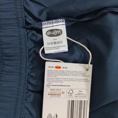 Hip & Hopps sötétkék fiú sportnadrág cipzáras zsebbel – 134/140