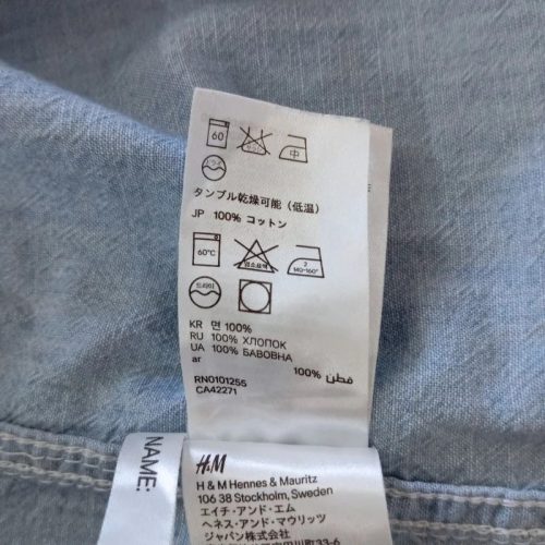 H&M L.O.G.G. világoskék 100% pamut fiú farmering – 164-es (13-14 év)