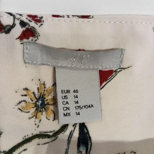 H&M Madármintás, lágy esésű midi tunika 46-os