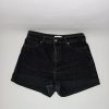 H&M fekete magas derekú farmer short – női, 40