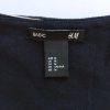 H&M fekete-fehér csíkos pamut midi ruha – M (89 cm)