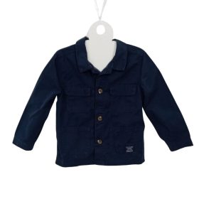   Fiú vászon kabát – H&M, sötétkék, EU 116 (5–6 év), 100% pamut