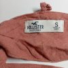 Hollister-terrakotta-lenvászon-nyári-midi ruha-kivágott hátrésszel-S