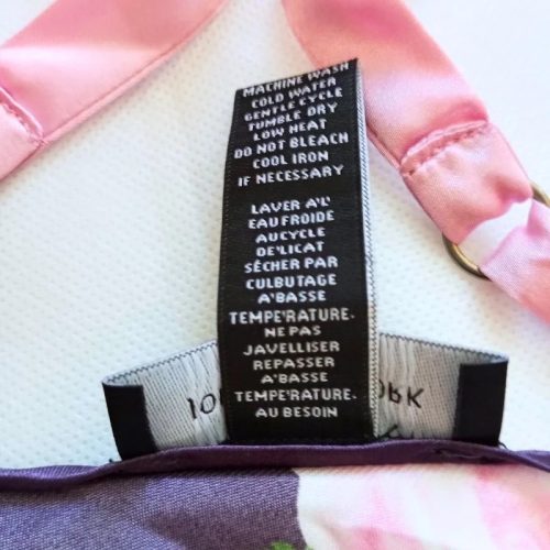 Jones New York lila virágmintás hálóing – 2XL, szatén hatású, új