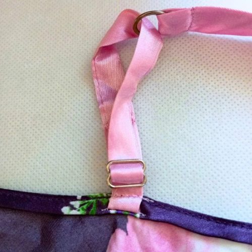 Jones New York lila virágmintás hálóing – 2XL, szatén hatású, új