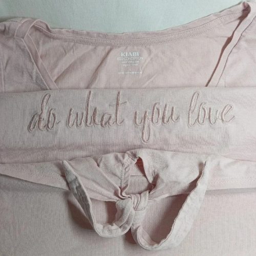 KIABI rózsaszín női Tank Top masnis megkötővel – L méret