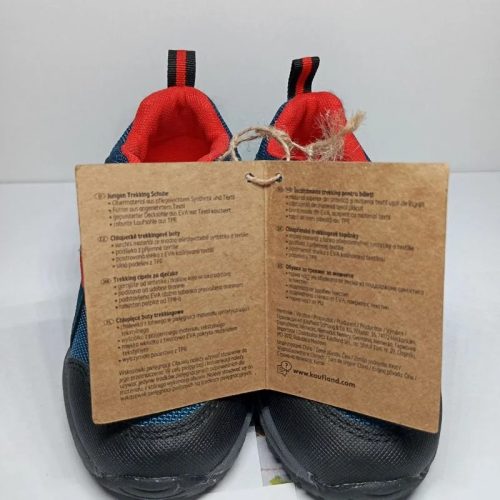 Kuniboo kisfiú trekking cipő – kék, tépőzáras, méret 24