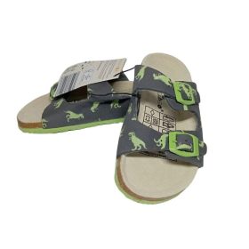 Kuniboo kisfiú dinoszaurusz mintás papucs – szürke, 27