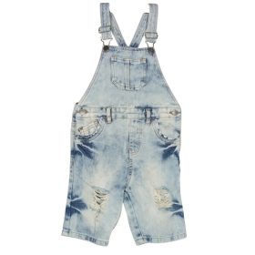   Fiú világoskék kantáros farmernadrág – 122-es méret, koptatott, szakadt dizájn