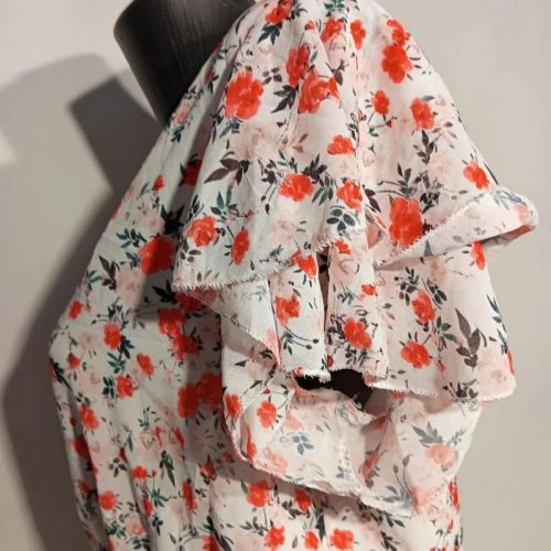 Virágmintás gumírozott derekú nyári egyberuha – LOLALIZA