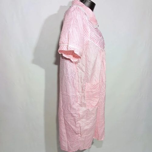 Lati Fashion rózsaszín kockás hálóing XL