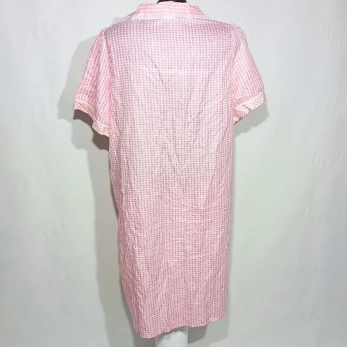 Lati Fashion rózsaszín kockás hálóing XL