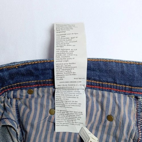 MAC Jeans Férfi Sötétkék Stretch Farmer – EU 56 (W34 L33)