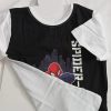 Marvel Spider-Man megfordítható fekete-fehér gyerek póló – 134/140