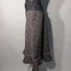 Mayo Chix-elegáns-kockás-szoknya-denim-betéttel
