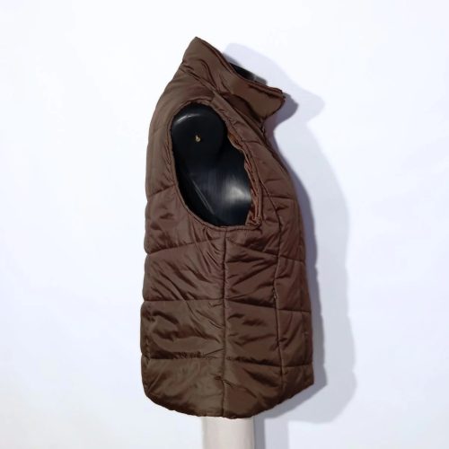 Barna steppelt női pufi mellény (EU 44/46 • L/XL)