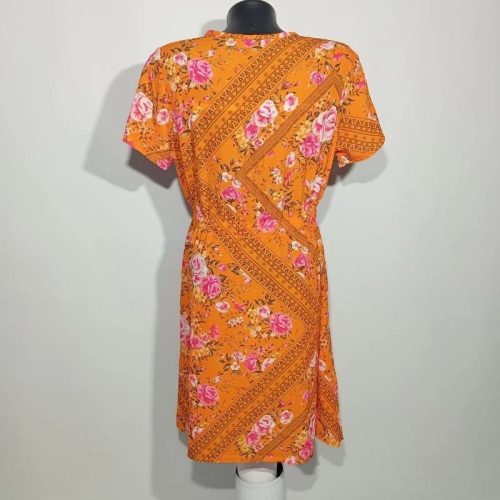 Virágmintás könnyű nyári midi egészruha 40-es