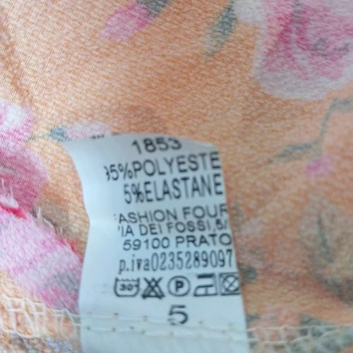 Virágmintás könnyű nyári midi egészruha 40-es