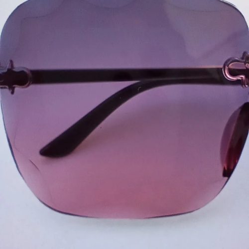 Lila átmenetes szögletes női napszemüveg – UV-védelemmel