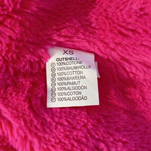 Ciklámen szőrmebéléses khaki parka kabát (EU 34 / XS)