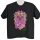 Színes Puerto Vallarta oroszlánfejes unisex T-shirt– fekete, 100% pamut