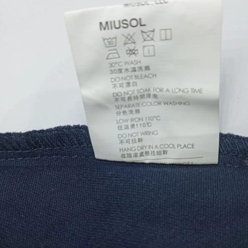 Miusol sötétkék csipkés alkalmi midiruha – 2XL