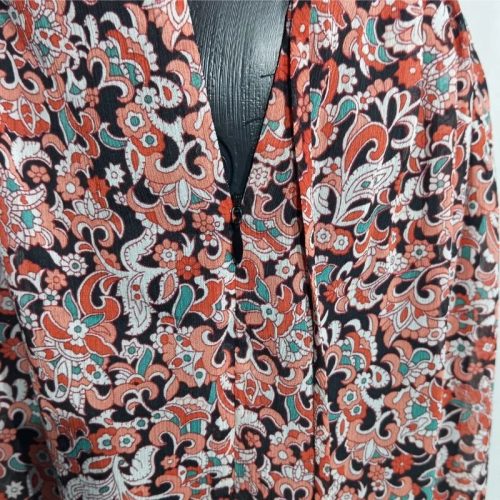 Monsoon karcsúsított midiruha színes apró leveles minta 