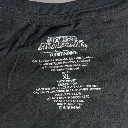 My Hero Academia fekete póló – League of Villains minta, XL