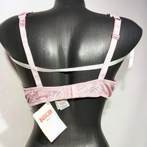 NKD csipkés melltartó 85C – halvány mályva, új, címkés