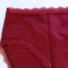 O.N.L.Y bordó csipkés bikini bugyi – S
