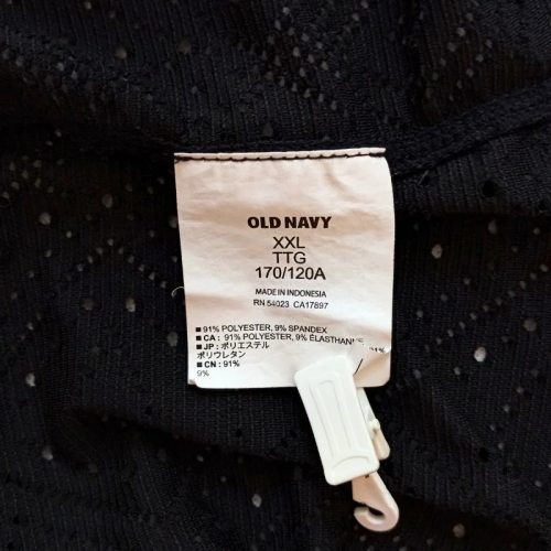 Old Navy fekete hálós sporttrikó – XXL méret