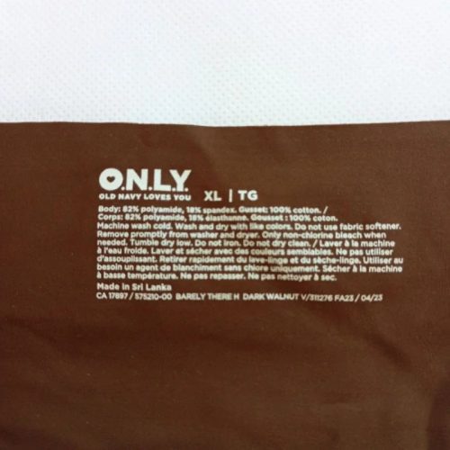 Only barna XL varrás nélküli hipster bugyi