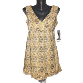   Patrick Robinson – napfényes retró mini ruha fodros aljjal (M)