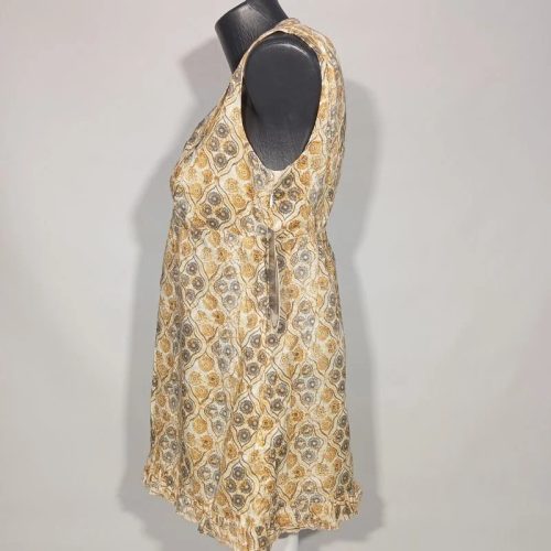 Patrick Robinson – napfényes retró mini ruha fodros aljjal (M)