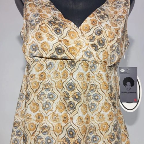 Patrick Robinson – napfényes retró mini ruha fodros aljjal (M)