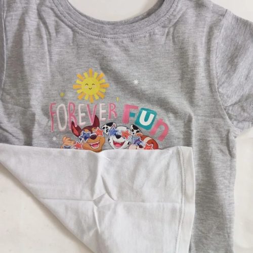 Paw Patrol kétoldalas lány póló – szürke-fehér, 98/104-es méret
