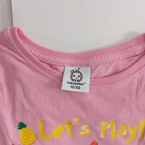 Cocomelon-rózsaszín-alapon-mintás-lányka póló – Let