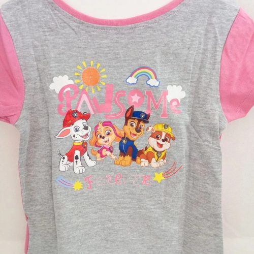 PAW Patrol kétoldalas lány póló – rózsaszín és szürke, 86/92