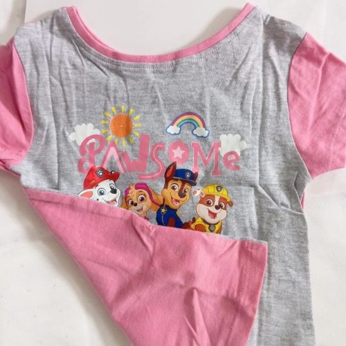 PAW Patrol kétoldalas lány póló – rózsaszín és szürke, 86/92