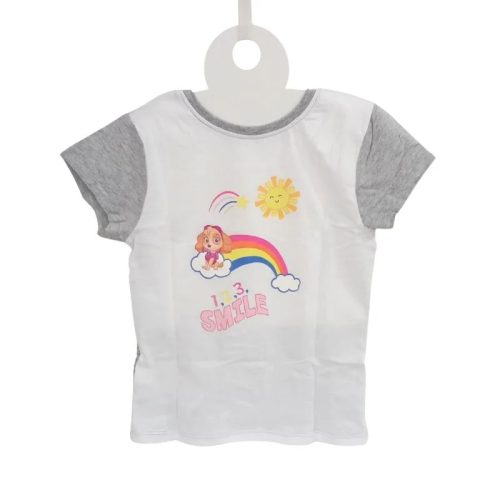 Paw Patrol kétoldalas lány T-shirt – szürke-fehér, 110/116-os méret
