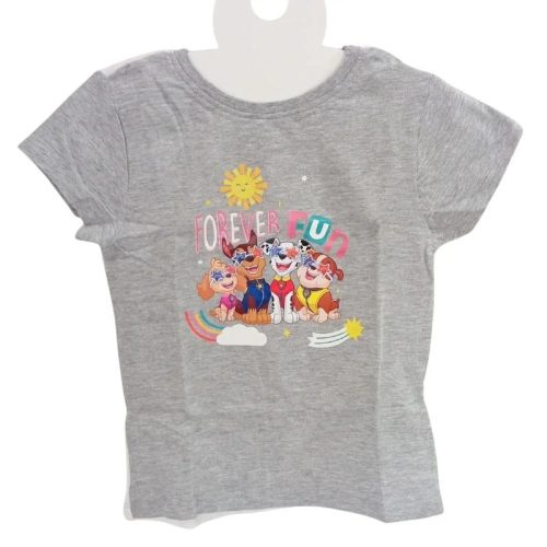 Paw Patrol kétoldalas lány T-shirt – szürke-fehér, 110/116-os méret