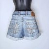 Pinko női farmer sort – vagány, hajtott szárú vintage stílusban