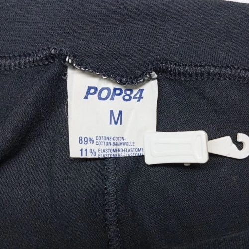 POP84 fekete pamut mini szoknya – elasztikus, olasz stílus