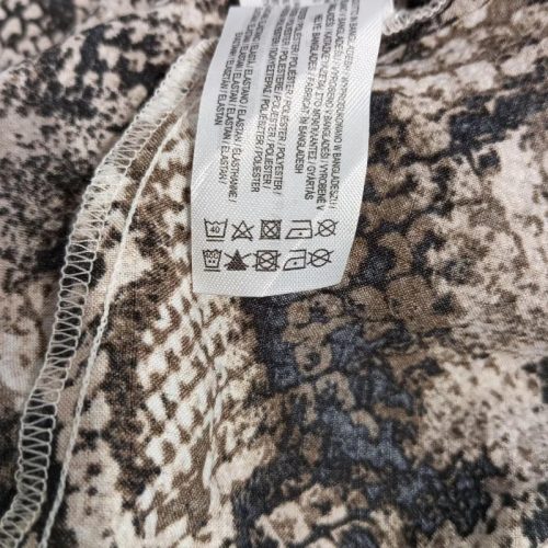 Primark kígyóbőr mintás hosszú ujjú midi ruha – 44