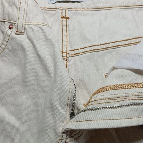 Primark ecru színű farmer rövidnadrág – 42-es méret