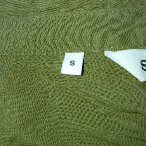 Soft Rebels khaki gombos, megkötős női ingruha – S méret