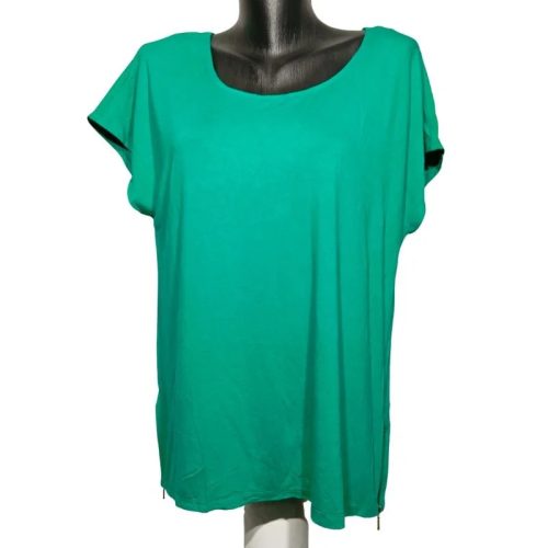 Reitmans Plus Size zöld női felső – cipzáras, csavart hátrésszel (1X)