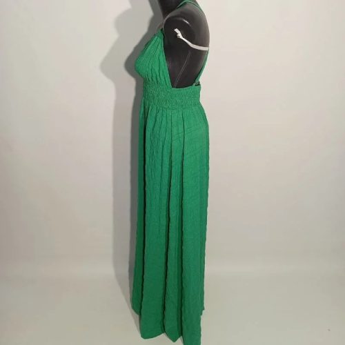 Zöld spagettipántos Shein nyári maxi ruha – 38 -as méretben