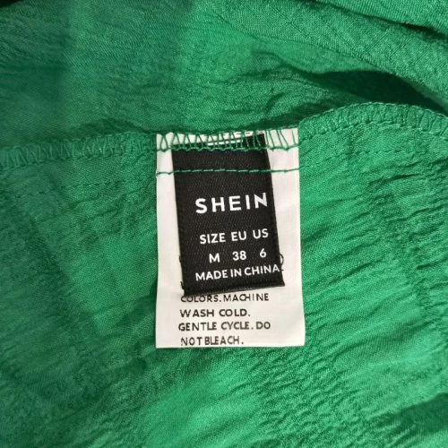 Zöld spagettipántos Shein nyári maxi ruha – 38 -as méretben